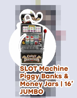 Slot machine bank